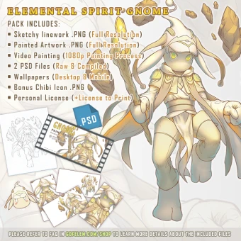 Elemental Spirit Gnome - Video Art Pack - Cover