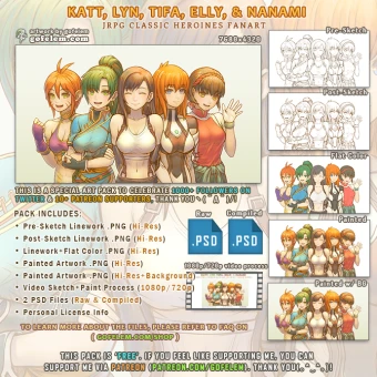 JRPG Heroines - Video Art Pack - Cover