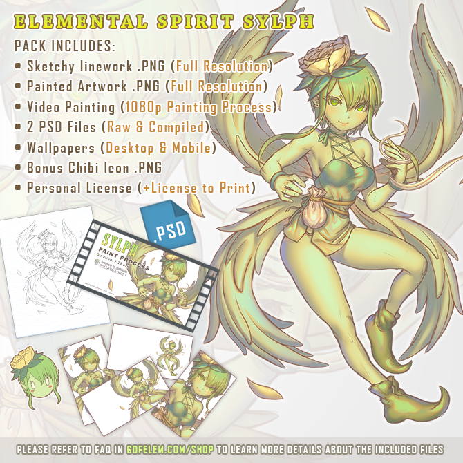 Elemental Spirit Sylph - Video Art Pack - Cover